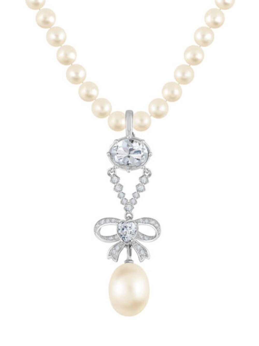Danbury Mint Royal Radiance Pearl Pendant Necklace NWT